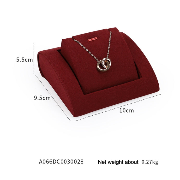 10x9.5x5.5cm Activity Necklace Seat Jewelry Display Rack Microfiber Jewelry Counter Display Props - Jewelry Storages by PMC Jewellery | Online Shopping South Africa | PMC Jewellery