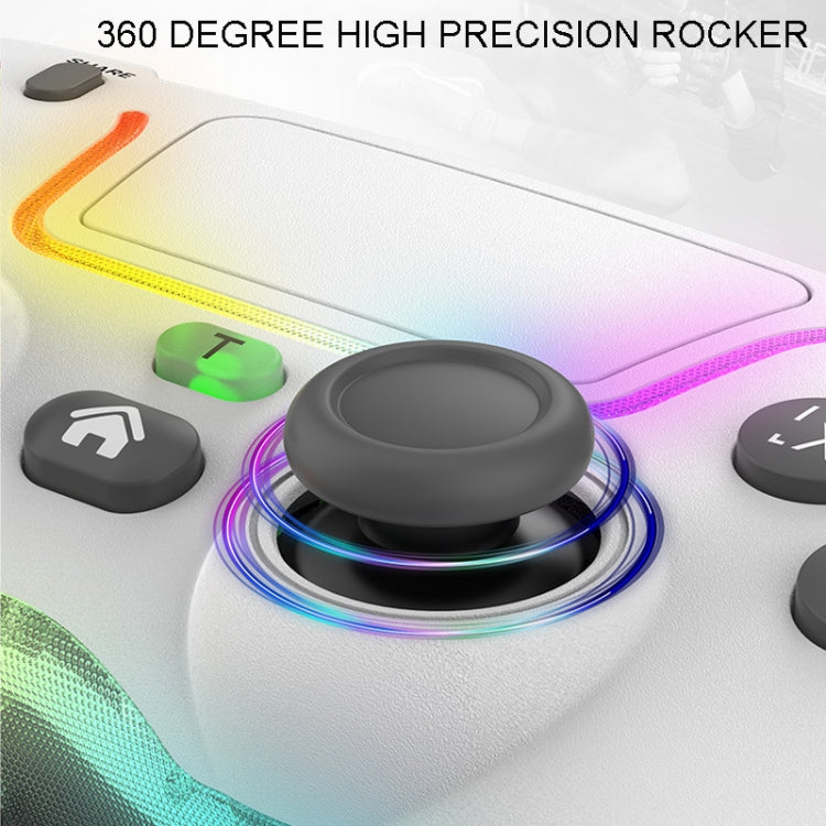 For PS4 Dazzle Color Light Wireless Bluetooth Grip(Black) - Gamepads by PMC TechLife | Online Shopping South Africa | PMC TechLife