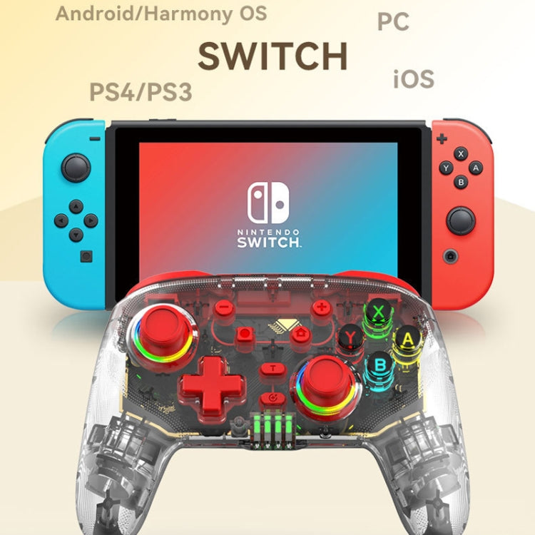 For PS3 / PS4 Dual Vibration Wireless Gamepad With RGB Lights(Green) - Gamepads by PMC TechLife | Online Shopping South Africa | PMC TechLife