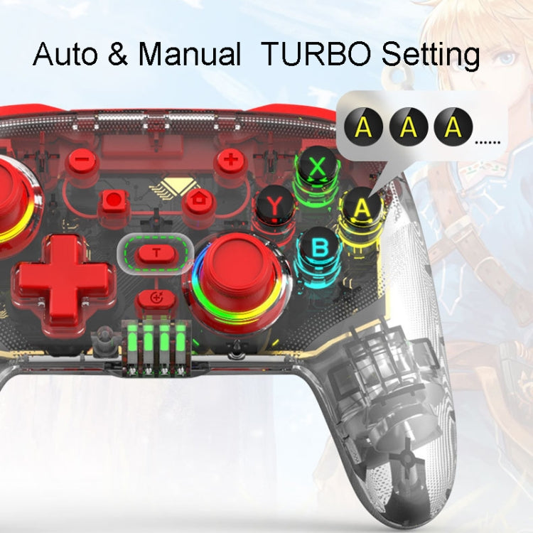 For PS3 / PS4 Dual Vibration Wireless Gamepad With RGB Lights(Green) - Gamepads by PMC TechLife | Online Shopping South Africa | PMC TechLife