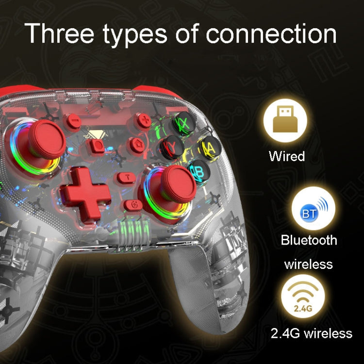 For PS3 / PS4 Dual Vibration Wireless Gamepad With RGB Lights(Green) - Gamepads by PMC TechLife | Online Shopping South Africa | PMC TechLife