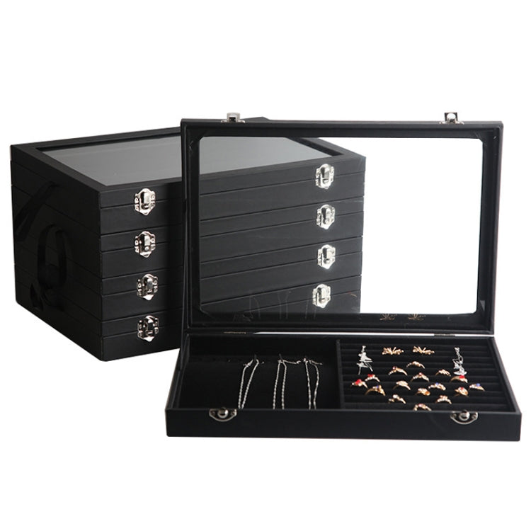 Jewelry Accessories Storage Box Jewelry Case Transparent Ring Bracelet Display Case, Color: Ring Box - Jewelry Storages by PMC Jewellery | Online Shopping South Africa | PMC Jewellery