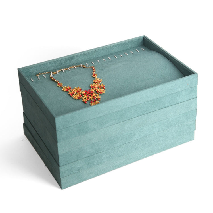 Suede Multifunctional Jewelry Display Tray Necklace Bracelet Bangle Display Case, Style: Necklace Tray - Jewelry Storages by PMC Jewellery | Online Shopping South Africa | PMC Jewellery