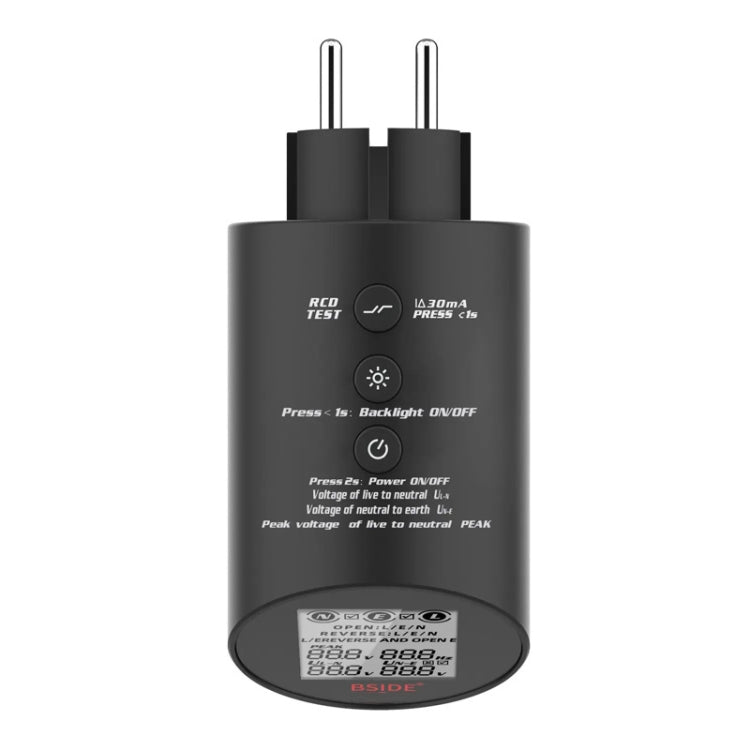 BSIDE ASTS Circuit Analyzer Plug Power Tester EU Plug - free shipping - PMC TechLife - Order now!
