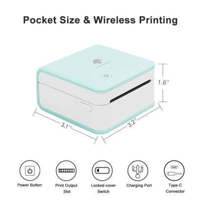 Phomemo M02 PRO Pocket Mini Small Portable Bluetooth Wrong Thermal Tag Printer(White) - Printer by Phomemo | Online Shopping South Africa | PMC Jewellery | Buy Now Pay Later Mobicred