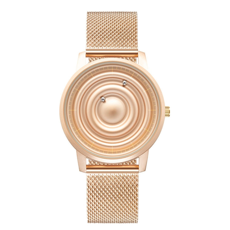 EUTOUR E041 Men Magnetic Quartz Watch With 40mm Stainless Steel Stand(Rose Gold) - Metal Strap Watches by EUTOUR | Online Shopping South Africa | PMC Jewellery | Buy Now Pay Later Mobicred