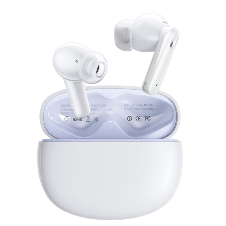 REMAX CozyPods W21N Dual Noise Reduction Bluetooth Earphone Music Call Wireless Earphone(Ivory White) - Bluetooth Earphone by REMAX | Online Shopping South Africa | PMC Jewellery | Buy Now Pay Later Mobicred