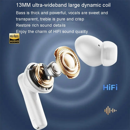 REMAX CozyPods W21N Dual Noise Reduction Bluetooth Earphone Music Call Wireless Earphone(Ivory White) - Bluetooth Earphone by REMAX | Online Shopping South Africa | PMC Jewellery | Buy Now Pay Later Mobicred