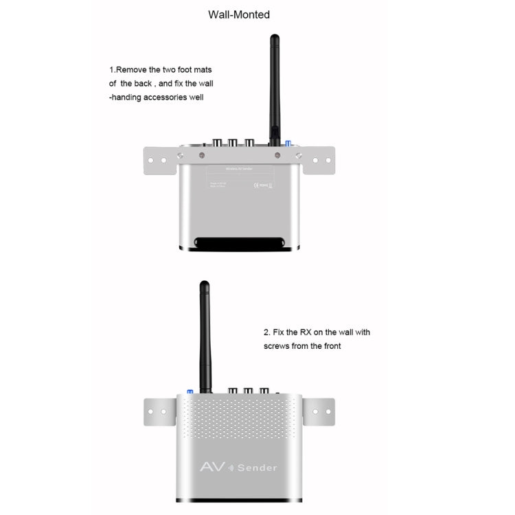 Measy AV220-2 2.4GHz Wireless Audio / Video Transmitter + 2 Receiver, Transmission Distance: 200m - Set Top Box & Accessories by Measy | Online Shopping South Africa | PMC Jewellery | Buy Now Pay Later Mobicred