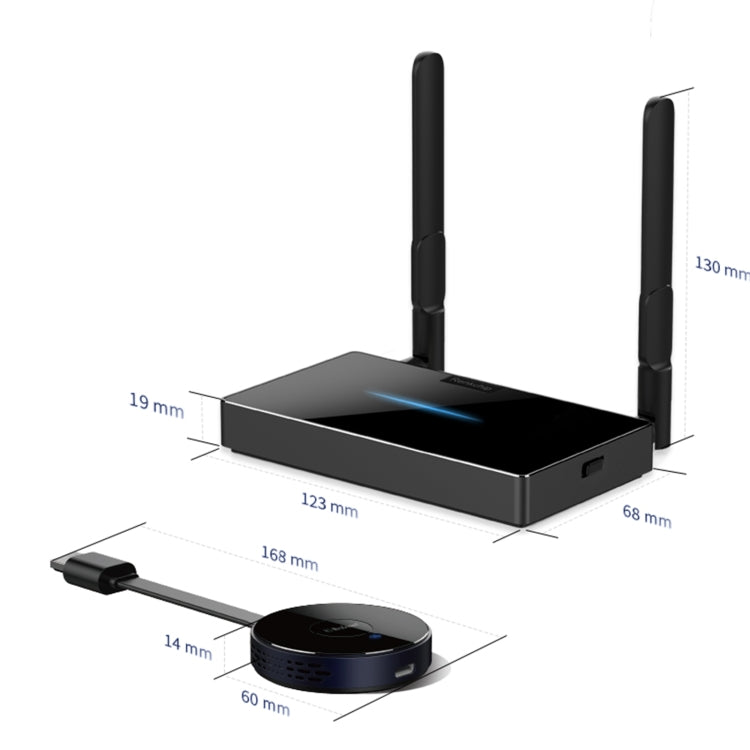 Z2 Wireless HDMI Screen Display Dongle Receiver + Transmitter Kit(Black) - Wireless Display Dongle by PMC TechLife | Online Shopping South Africa | PMC TechLife