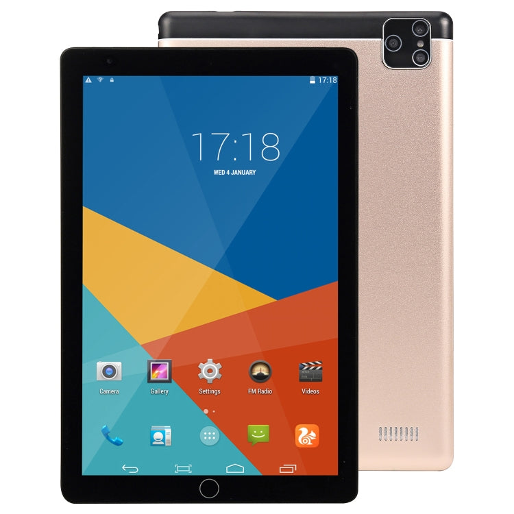 BDF P8 3G Phone Call Tablet PC, 8 inch, 2GB+32GB, Android 9.0, MTK8321 Octa Core Cortex-A7, Support Dual SIM & Bluetooth & WiFi & GPS, EU Plug(Gold) - BDF by BDF | Online Shopping South Africa | PMC Jewellery