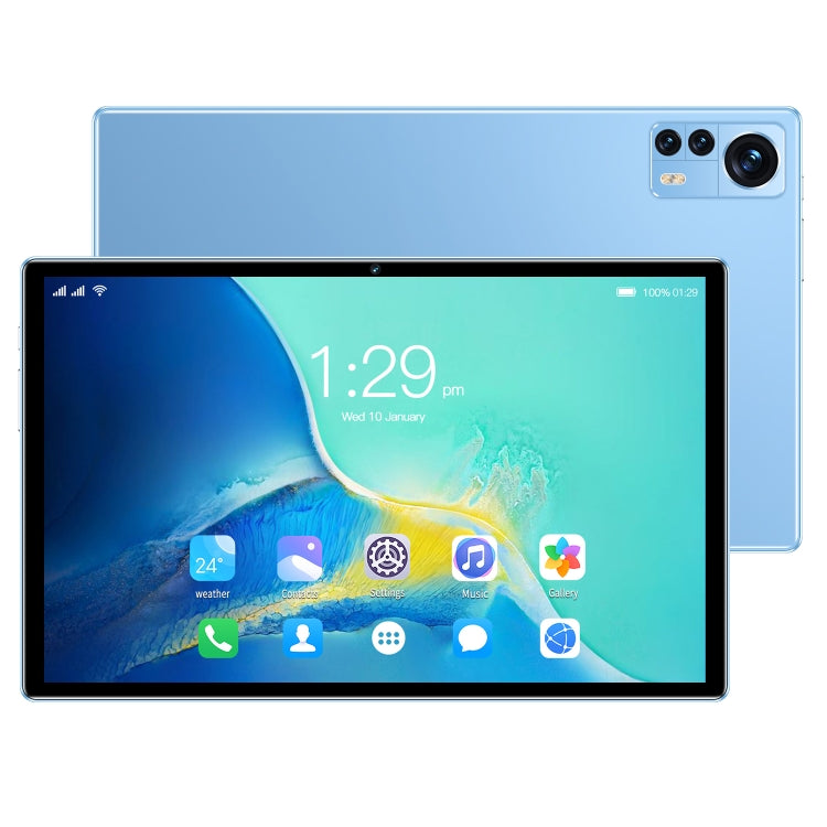 X12 4G LTE Tablet PC, 10.1 inch, 4GB+32GB, Android 8.1 MTK6750 Octa Core, Support Dual SIM, WiFi, Bluetooth, GPS(Blue) - 10.1 inch by PMC Jewellery | Online Shopping South Africa | PMC Jewellery