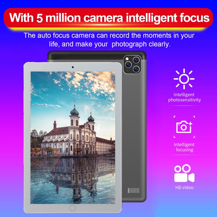 P20 3G Phone Call Tablet PC, 10.1 inch, 2GB+16GB, Android 7.0 MTK6735 Quad Core 1.3GHz, Dual SIM, Support GPS, OTG, WiFi, BT(Silver) - 10.1 inch by PMC Jewellery | Online Shopping South Africa | PMC Jewellery