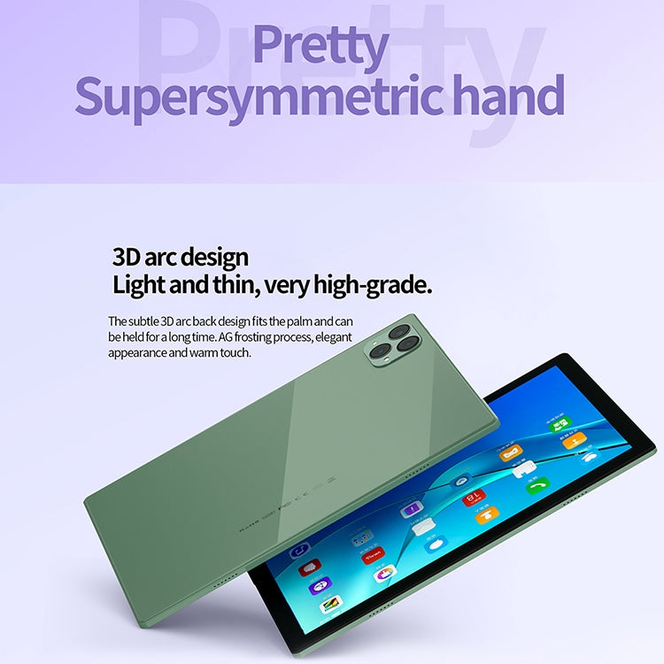 BDF P50 4G LTE Tablet PC, 10.1 inch, 8GB+128GB, Android 12.0 MTK6762 Octa Core, Support Dual SIM & Bluetooth & WiFi, EU Plug(Green) - free shipping - PMC TechLife - Order now!