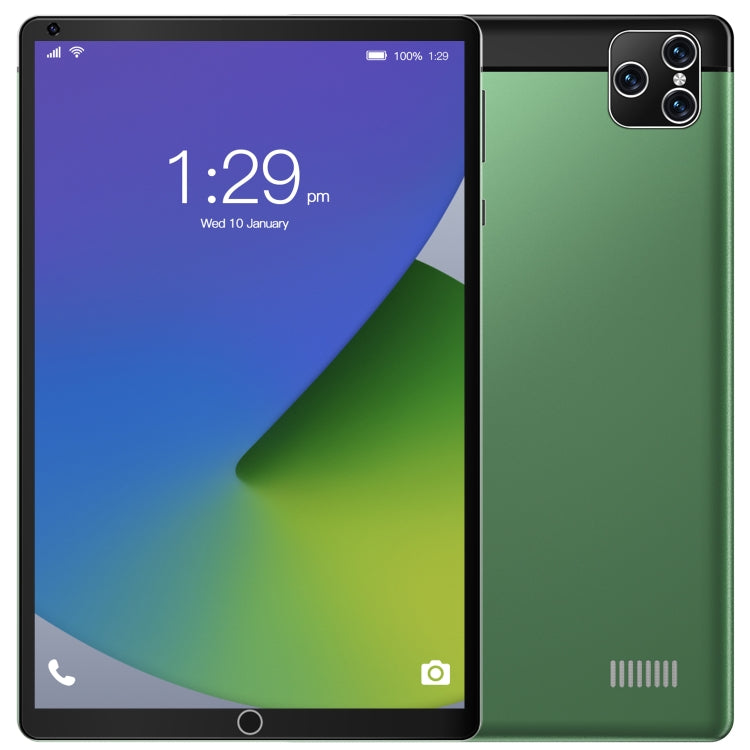 P8 3G Phone Call Tablet PC, 8 inch, 1GB+16GB, Android 5.1 MT6592 Octa Core, Support Dual SIM, WiFi, Bluetooth, GPS, AU Plug (Green) - 7.0-8.0 inch by PMC Jewellery | Online Shopping South Africa | PMC Jewellery